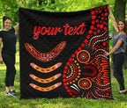 aboriginal-personalised-premium-quilt-aboriginal-boomerangs-with-dot-painting-pattern