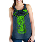 New Zealand Maori Rugby Women Racerback Tank Pride Version - Navy - Vibe Hoodie