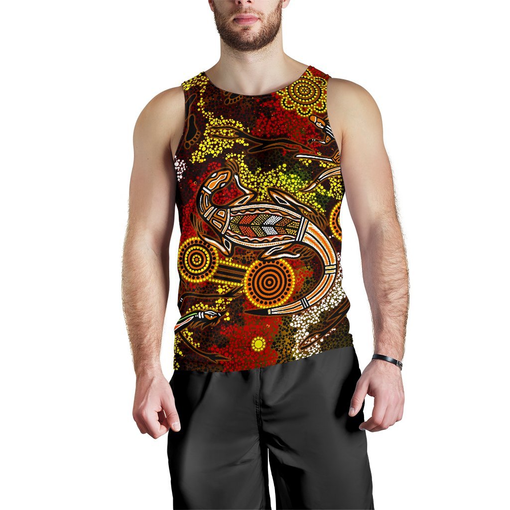 aboriginal-mens-tank-top-kangaroo-and-lizard-dot-painting-art