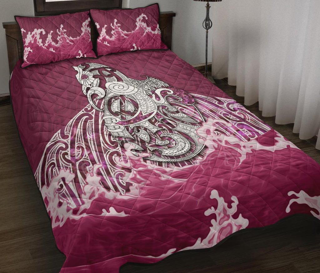 maori-manaia-the-pink-sea-quilt-bed-set