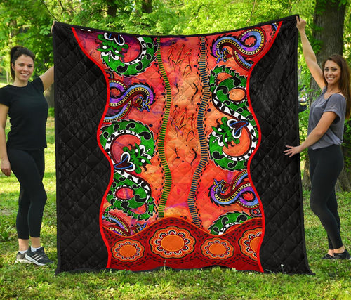 aboriginal-premium-quilt-aussie-indigenous-patterns-orange