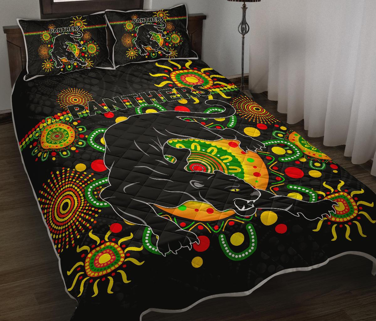 penrith-quilt-bed-set-indigenous-panthers-black