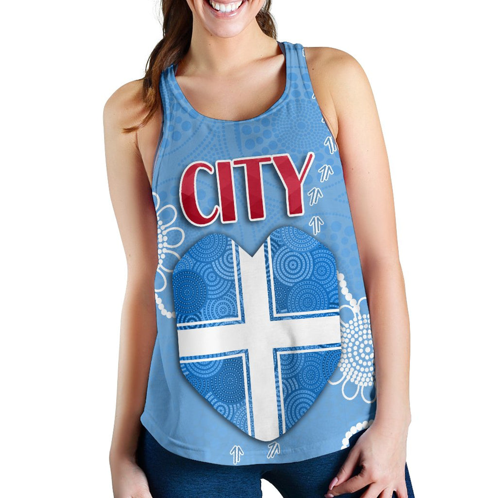 Melbourne Women Racerback Tank Indigenous City - Vibe Hoodie