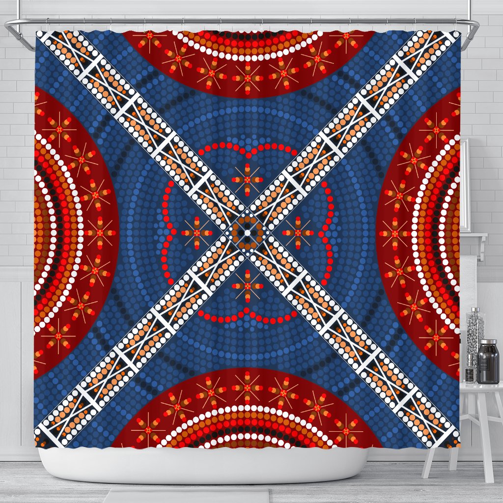 shower-curtain-aboriginal-dot-painting-curtain