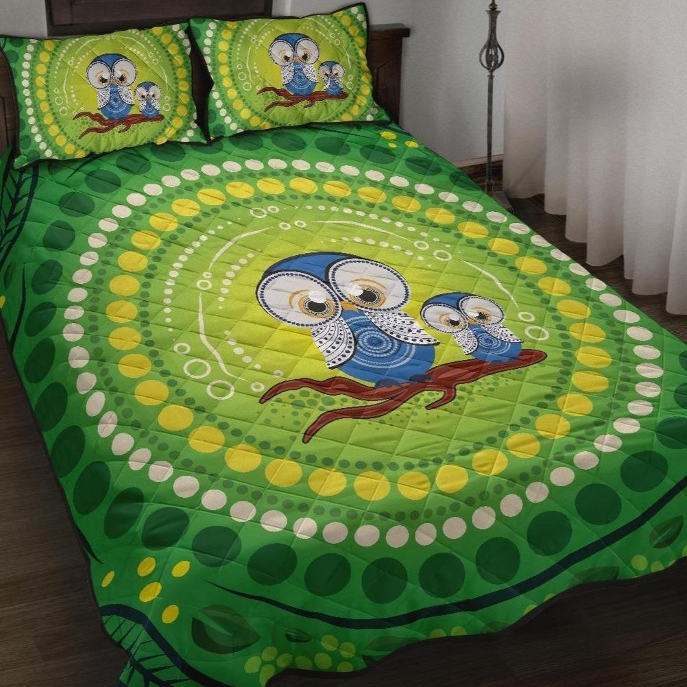 aboriginal-quilt-bed-set-indigenous-owl
