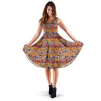Midi Dress - Aboriginal Patterns Dress Australian Maps - Vibe Hoodie