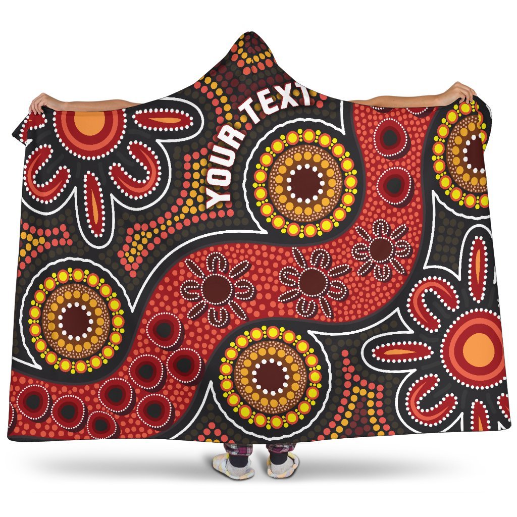 custom-aboriginal-hooded-blanket-indigenous-circle-dot-painting-style-1