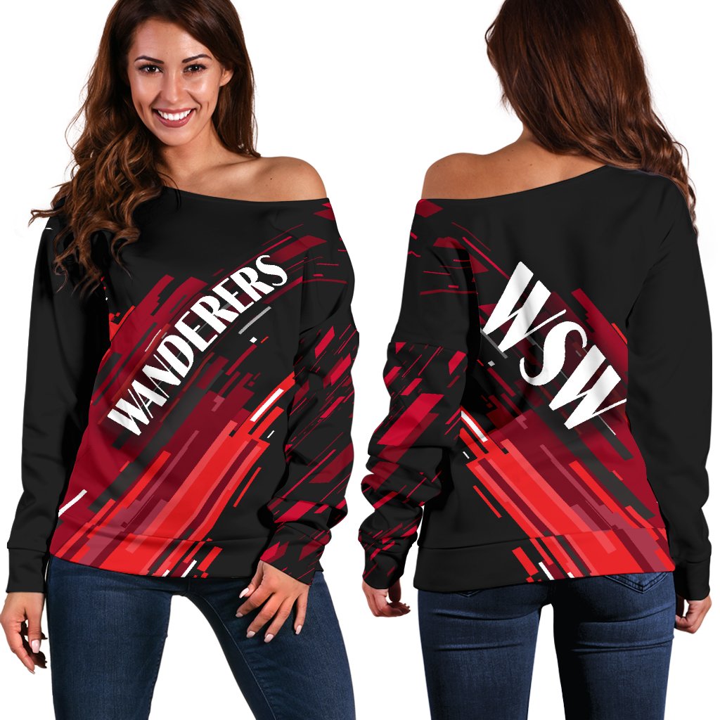 Wanderers Women Off Shoulder Sweater - Vibe Hoodie