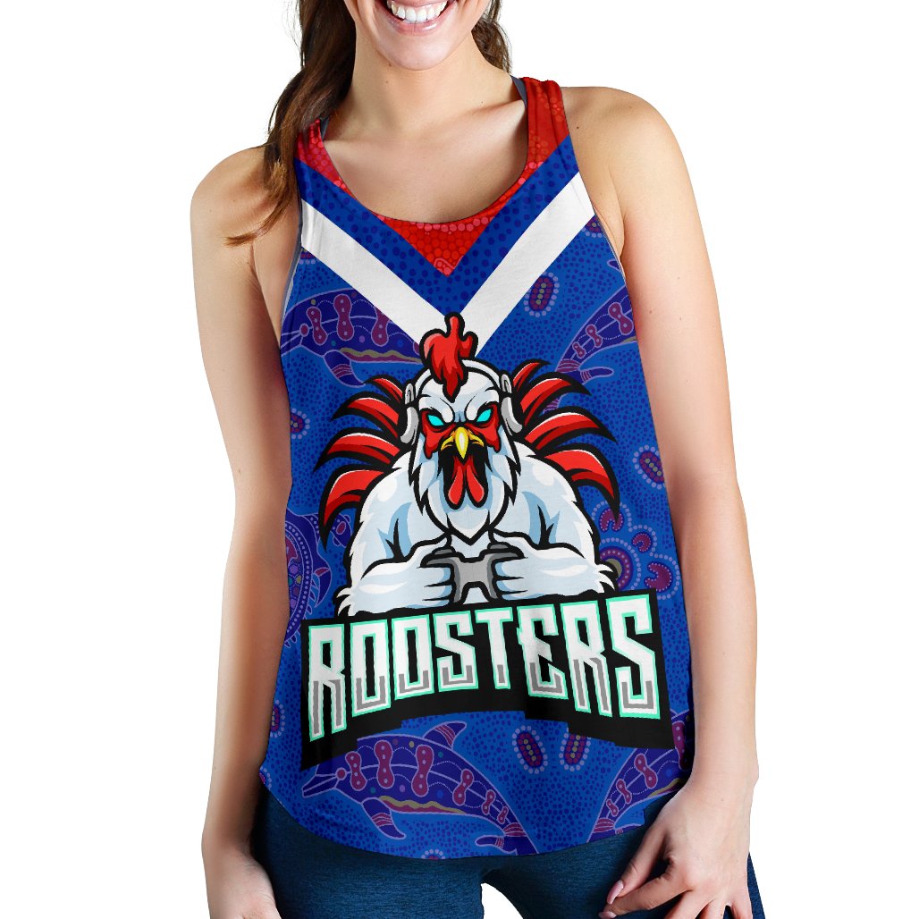 Sydney Roosters Indigenous Women Racerback Tank Prairie Style No.1 - Vibe Hoodie