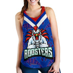 Sydney Roosters Indigenous Women Racerback Tank Prairie Style No.1 - Vibe Hoodie