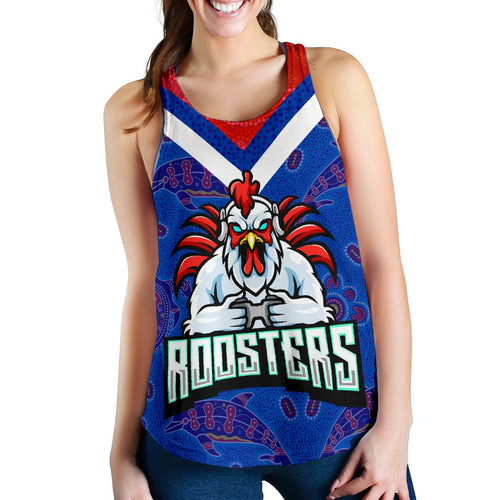 Sydney Roosters Indigenous Women Racerback Tank Prairie Style No.1 - Vibe Hoodie