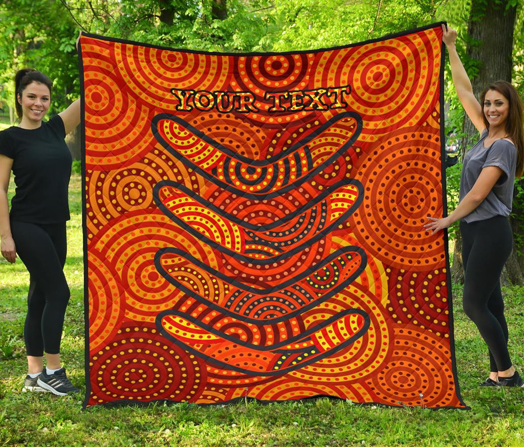 aboriginal-personalised-premium-quilt-aboriginal-boomerangs-and-dot-circle