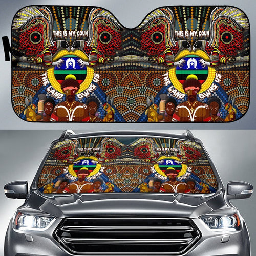 custom-text-the-land-owns-us-auto-sun-shades