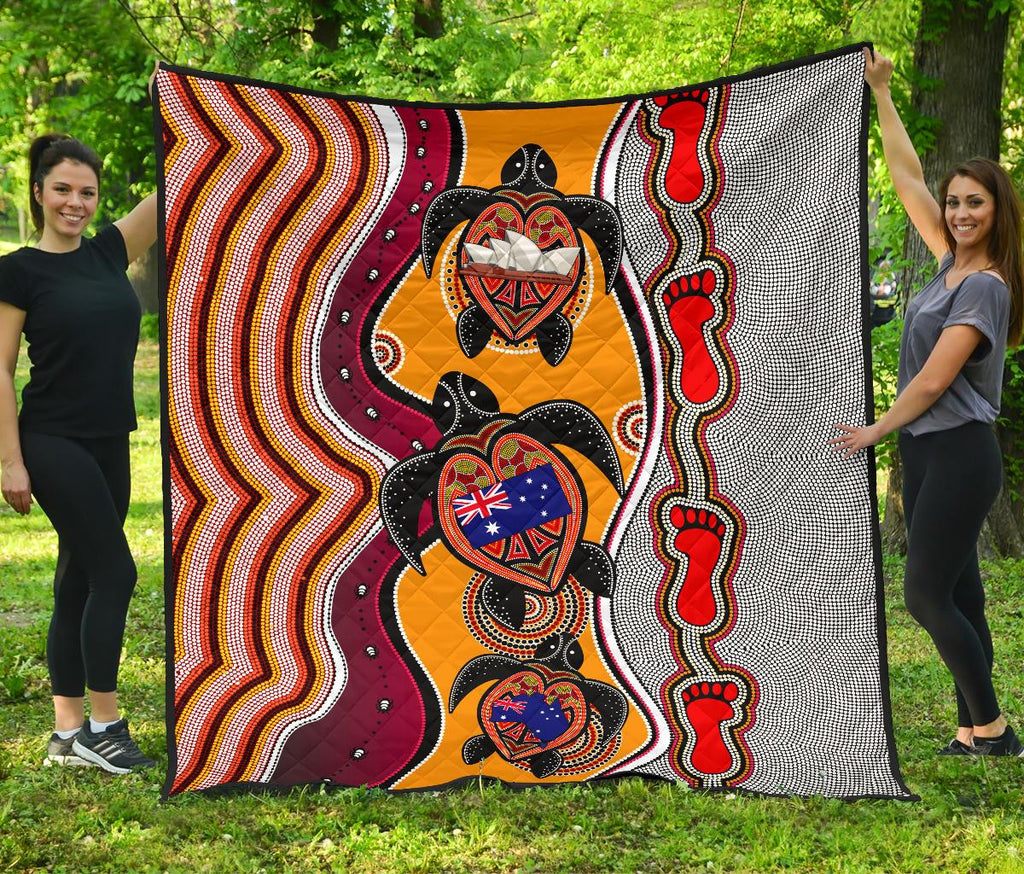 premium-quilt-aboriginal-patterns-quilt-turtle
