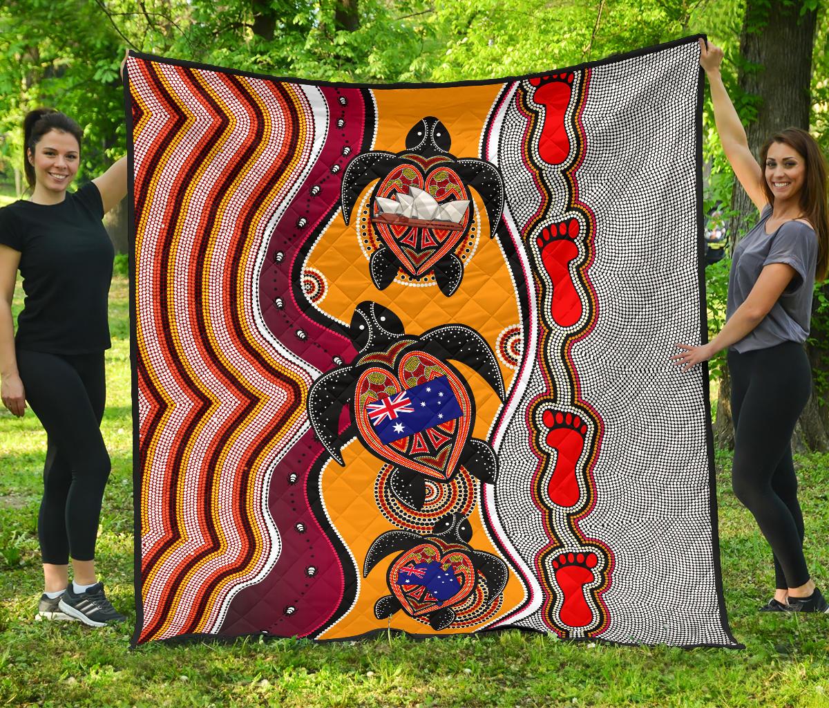 premium-quilt-aboriginal-patterns-quilt-turtle