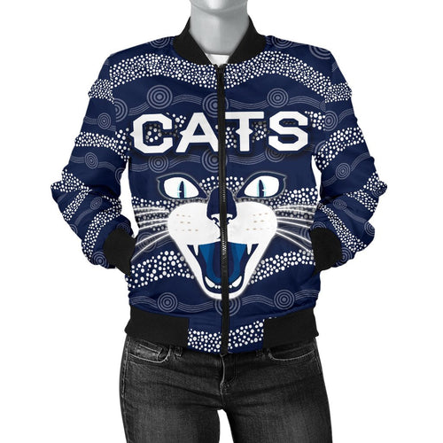 geelong-women-bomber-jacket-cats-indigenous-navy