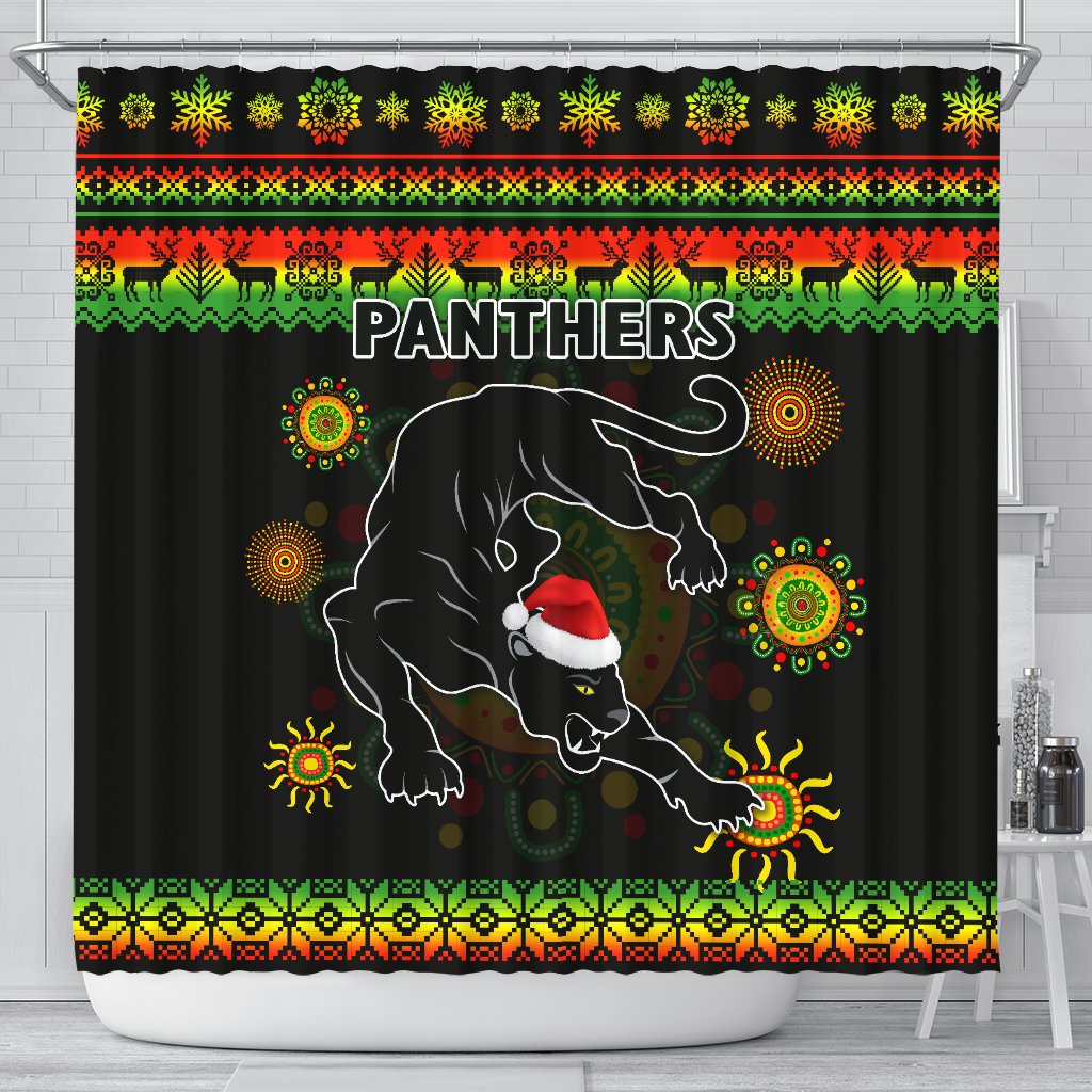 penrith-panthers-christmas-shower-curtain-indigenous