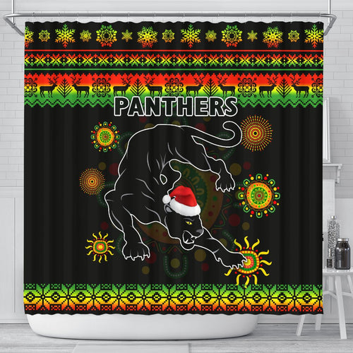 penrith-panthers-christmas-shower-curtain-indigenous