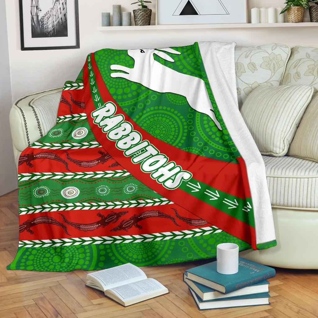 south-sydney-rabbitohs-aboriginal-premium-blanket-victorian-vibes