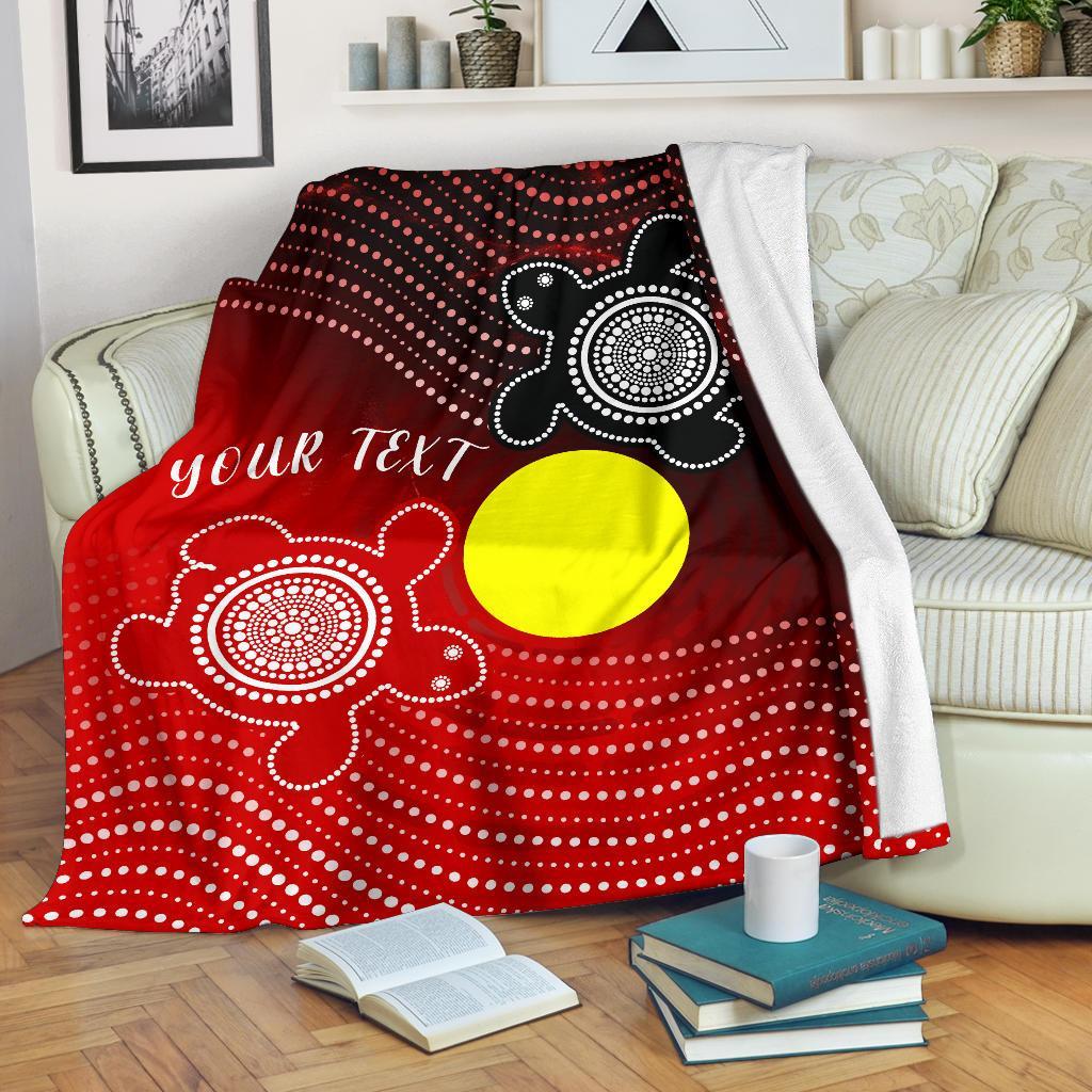 custom-aboriginal-premium-blanket-indigenous-circle-dot-painting-style
