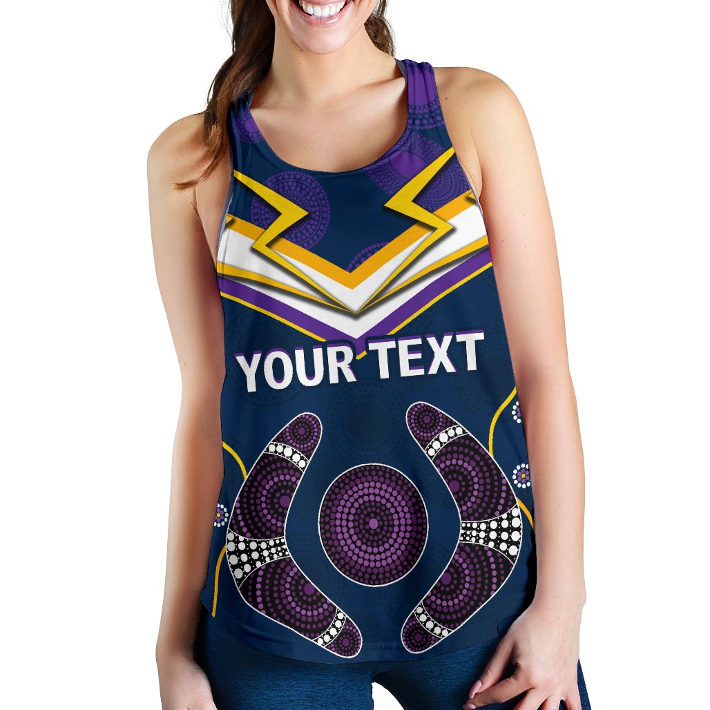 (Custom Personalised) Storm Women Racerback Tank Melbourne Indigenous Champion - Vibe Hoodie