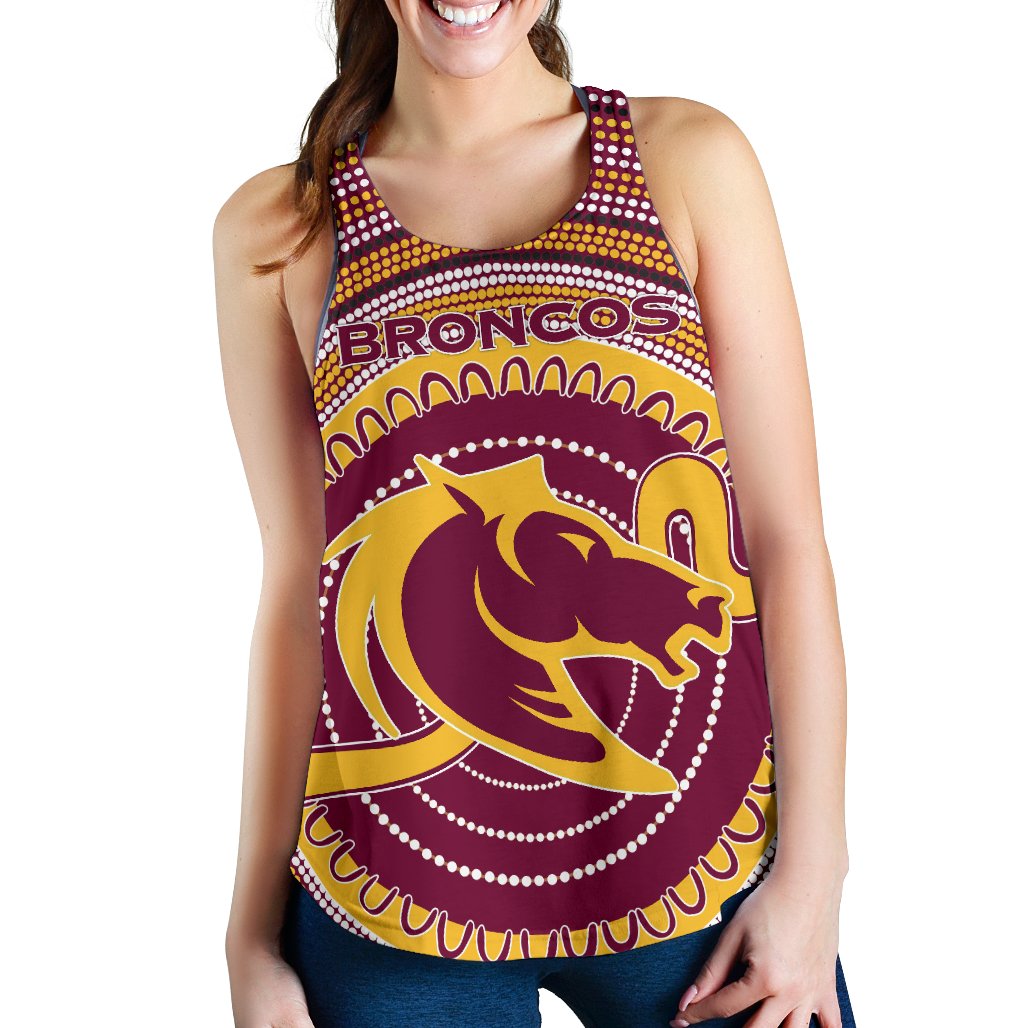 Brisbane Racerback Tank Broncos Aboriginal - Vibe Hoodie