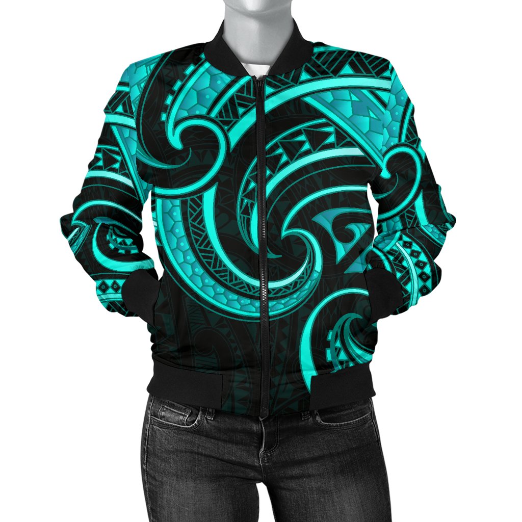 new-zealand-maori-mangopare-women-bomber-jacket-polynesian-turquoise