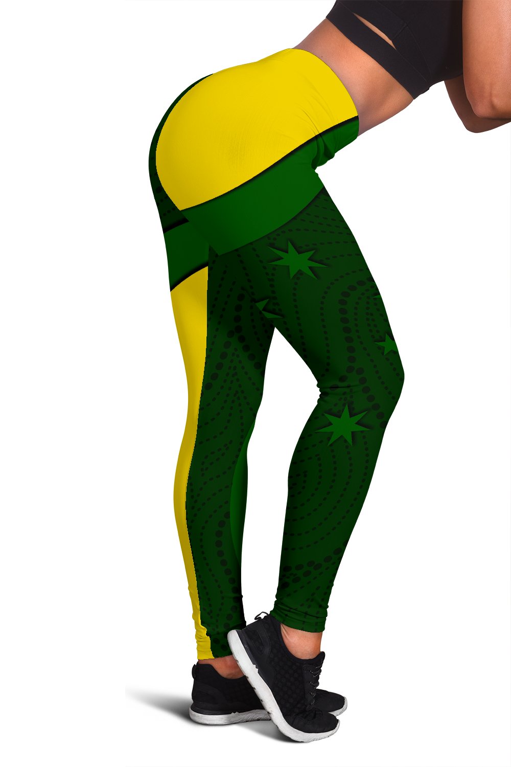leggings-australia-coat-of-arms-tight-pants-national-colors-women