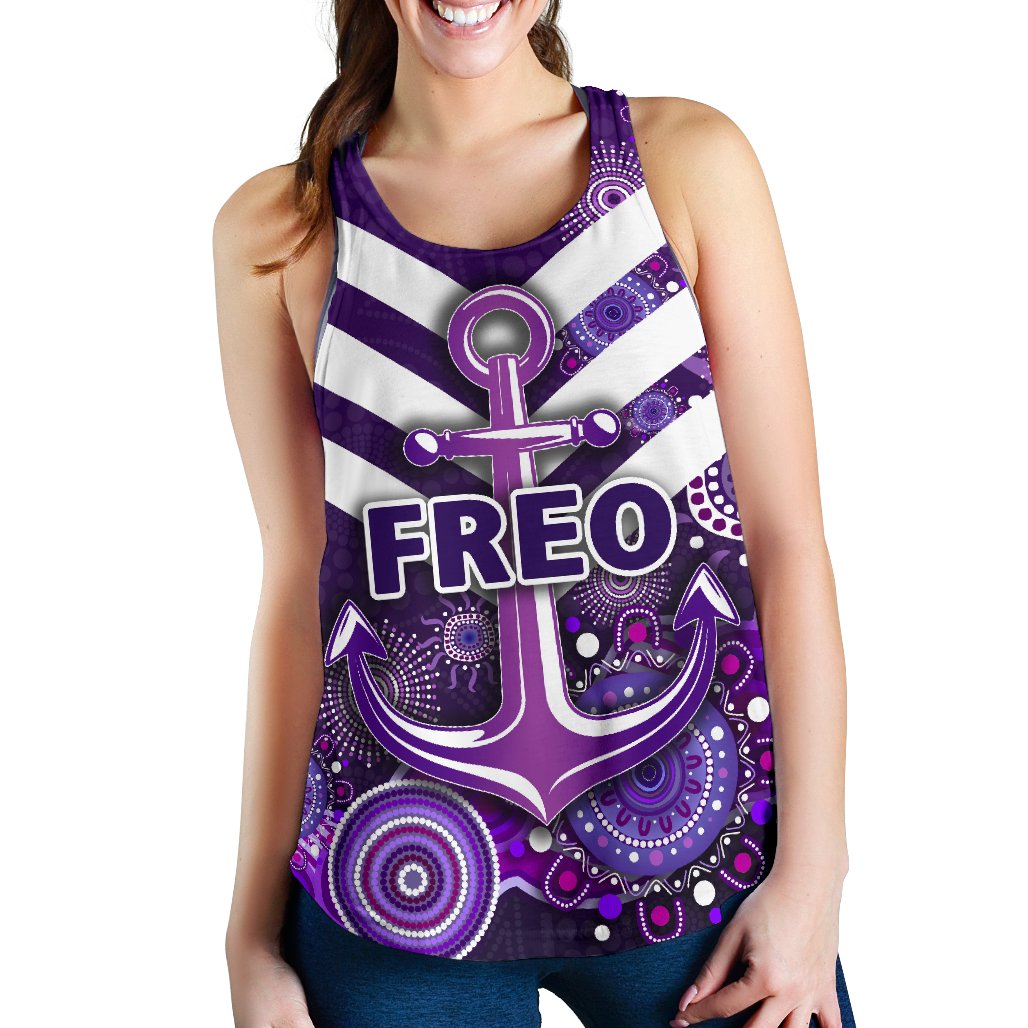 Fremantle Women Racerback Tank Dockers Indigenous Freo - Vibe Hoodie