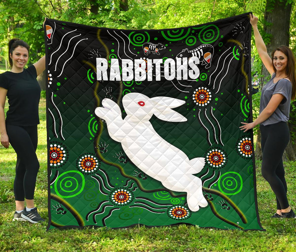 rabbitohs-premium-quilt-simple-indigenous