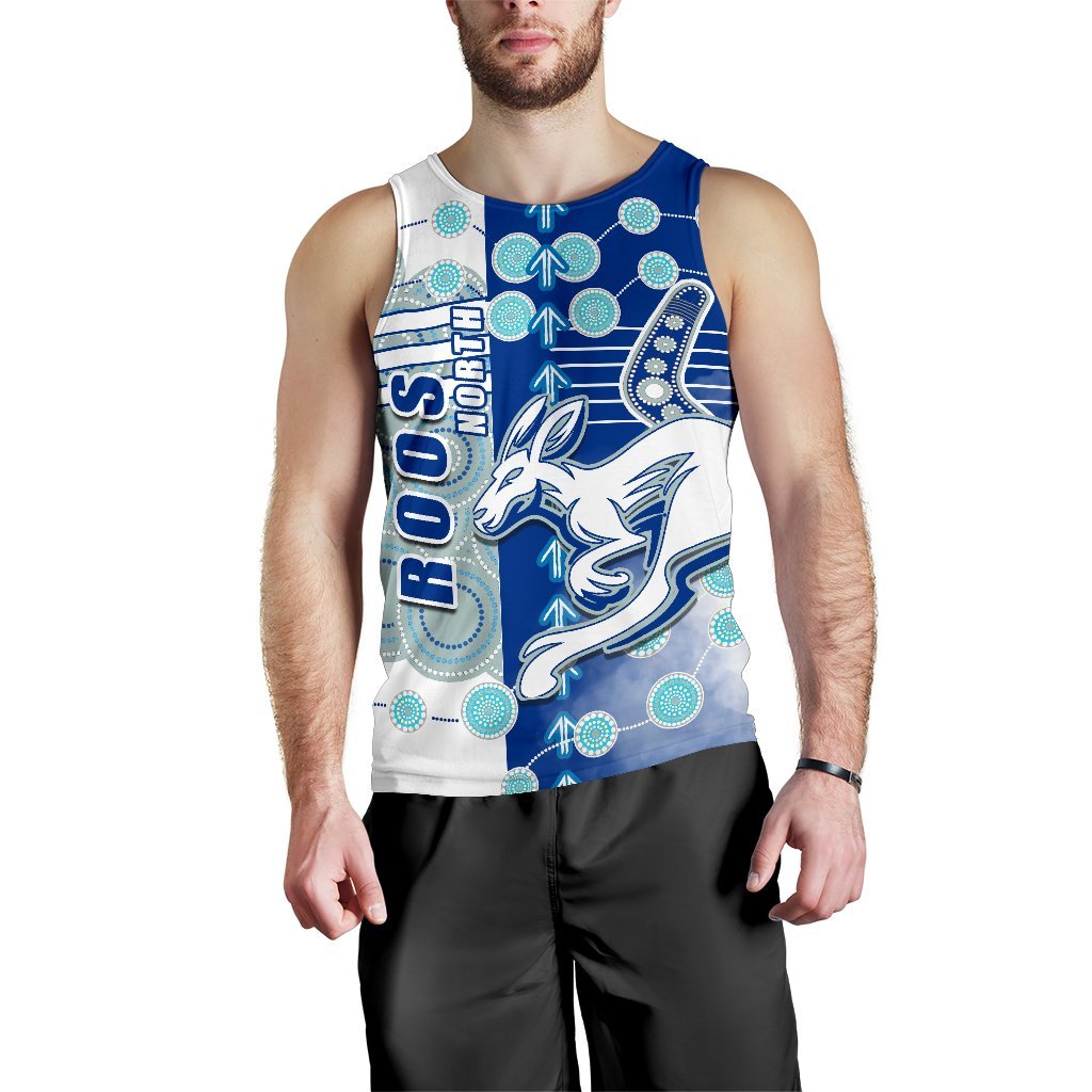 combo-men-tank-top-and-men-shortcombo-polo-shirt-and-men-short-melbourne-kangaroos-indigenous-north-roos