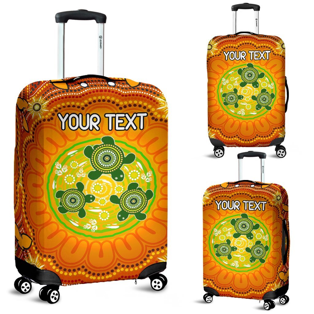 custom-text-aboriginal-luggage-covers-turtle-circle-dot-painting-art