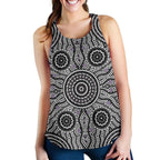 Racerback Tank - Aboriginal Dot Painting Tank Top Ver04 - Women - Vibe Hoodie