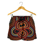 ABoriginal Women's Short - Aboriginal Dot Painting Flowers Style Ver02 - Vibe Hoodie