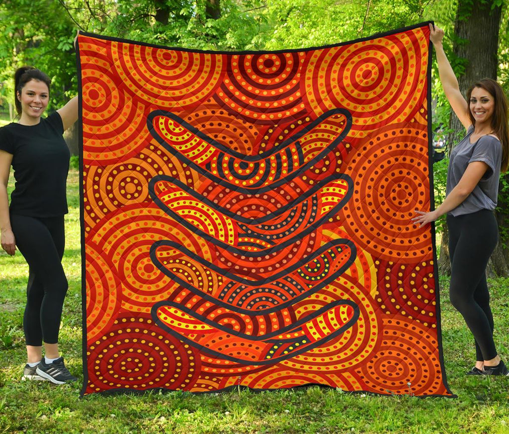 aboriginal-premium-quilt-aboriginal-boomerangs-and-dot-circle
