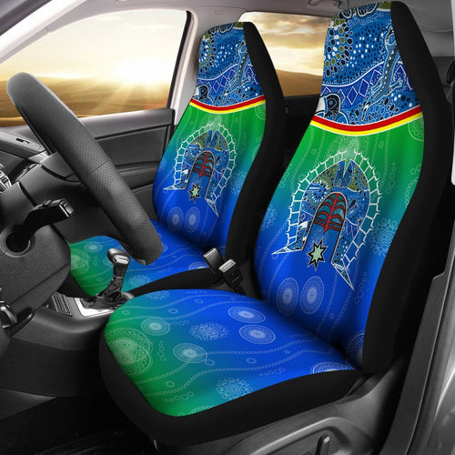 car-seat-covers-torres-strait-symbol-with-aboriginal-patterns