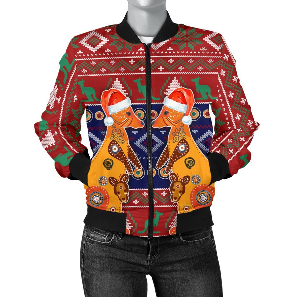christmas-womens-bomber-jacket-mother-kangaroo-in-christmas