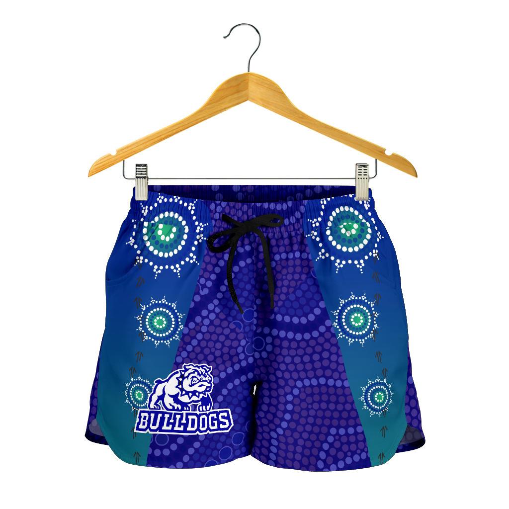 Bulldogs Women Shorts Aboriginal Country Style - Vibe Hoodie