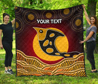 personalised-premium-quilt-aboriginal-dot-patterns-fish