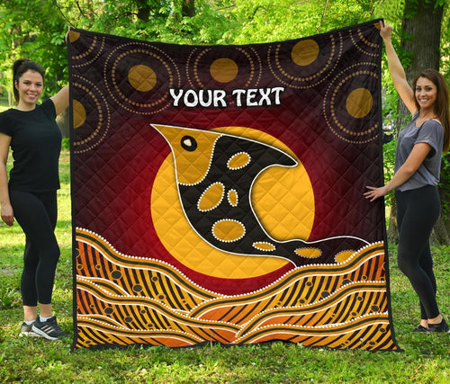 personalised-premium-quilt-aboriginal-dot-patterns-fish