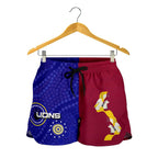 Naidoc Brisbane Lions Women Shorts Indigenous Style - Vibe Hoodie