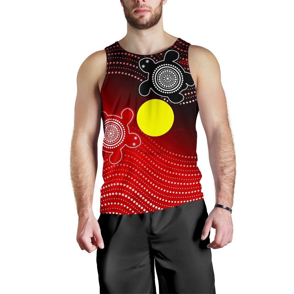 aboriginal-mens-tank-top-indigenous-circle-dot-painting-style