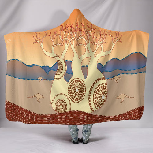 aboriginal-hooded-blanket-tree-uluru-patterns-kangaroo-circle-dot-painting