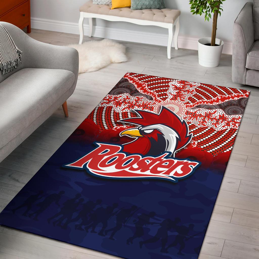 roosters-area-rug-anzac-day-aboriginal
