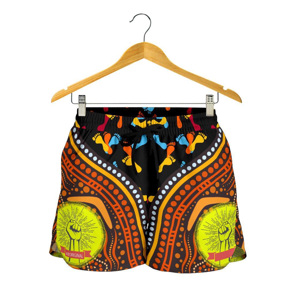 Shorts Women - Aboriginal Style & Flag, Dot Painting - Vibe Hoodie