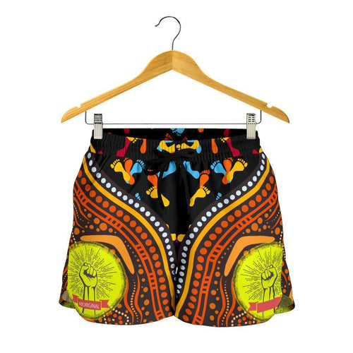 Shorts Women - Aboriginal Style & Flag, Dot Painting - Vibe Hoodie