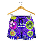 Shorts Women's - Aboriginal Family With Dot Painting art - Vibe Hoodie