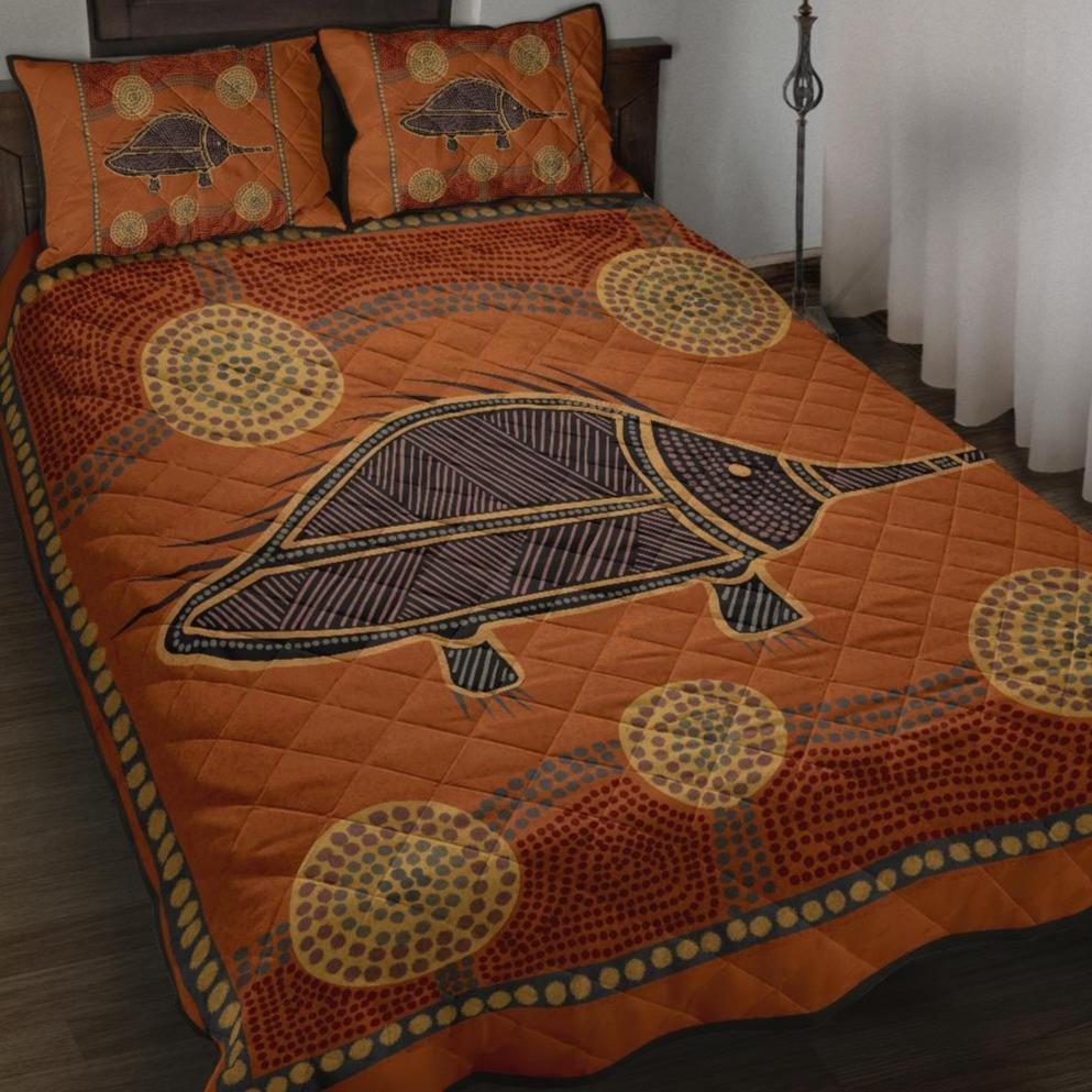 aboriginal-quilt-bed-set-indigenous-echidna