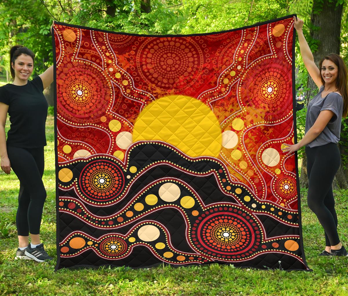 aboriginal-premium-quilt-aboriginal-lives-matter-flag-dot-painting-art