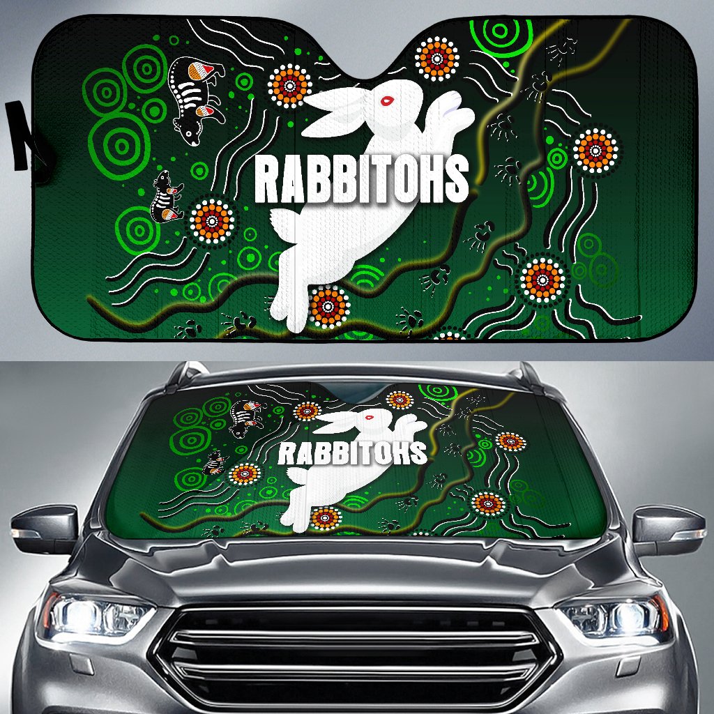 rabbitohs-auto-sun-shades-simple-indigenous